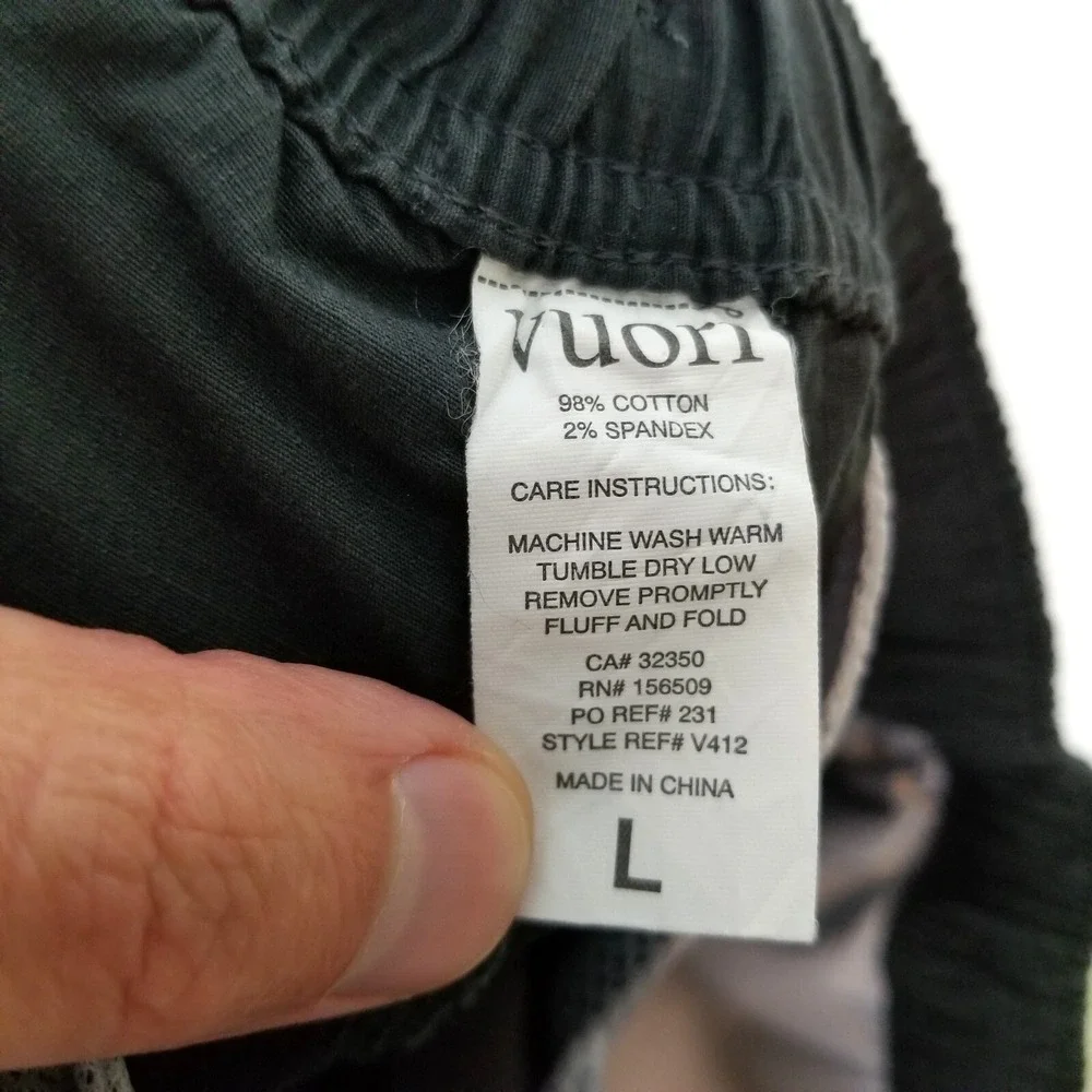 Vuori Men's Ripstop Pants Sz L Gray Drawstring Waist City Casual Athletic - Picture 5 of 5
